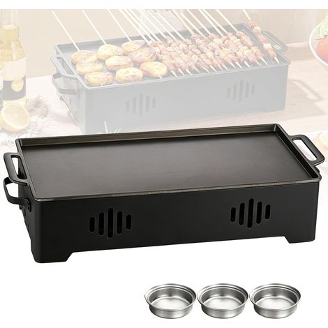 Plaque chauffante pour barbecue, plaque de maintien au chaud, bougie chauffe-plat, récipient de maintien au chaud pour aliments et grillades, chauffe-viande, accessoires pour barbecue, fête en plein (1/5)