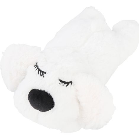 Peluche interactive « Battements de cœur » pour chiot, jouet en peluche pour animaux de compagnie, aide au sommeil et au comportement apaisant, blanc (1/5)