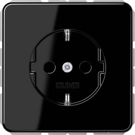 Jung simple Insert Prise 2P+T noir CD1520SW 1 pc(s) Q267202 (1/2)