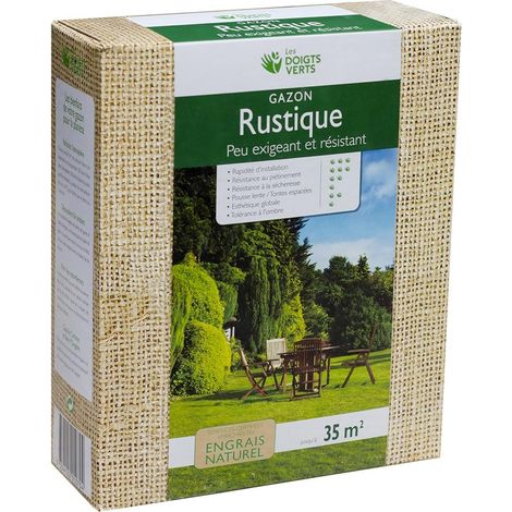 Les doigts verts, Gazon Rustique enrichi 1 kg