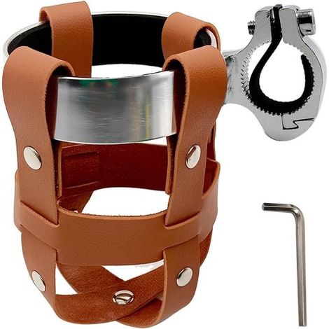 Porte-bouteille rétro pour vélo 2,75" - support universel - porte-gobelet/porte-bouteille pour vélo/mobile - convient aux motos, poussettes, fauteuils roulants, planches à roulettes et voiturettes de (1/5)