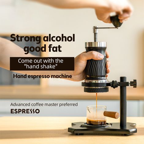 Cafetière manuelle 9-12Bar, Machine compacte de voyage à pression Variable avec bol à poudre d'entrée de niveau professionnel (1/5)