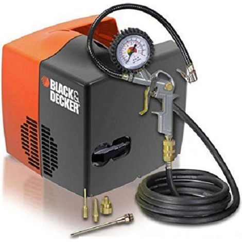 Black+Decker BD 195 CUBO - Compresor de aire (230 V, 180 litros/min, 1,5 kW, 230 V, negro/naranja) (1/5)