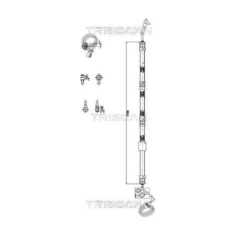 Tuyau hydraulique, direction TRISCAN 8516 29038 AUDI 8E1 422 893 CD