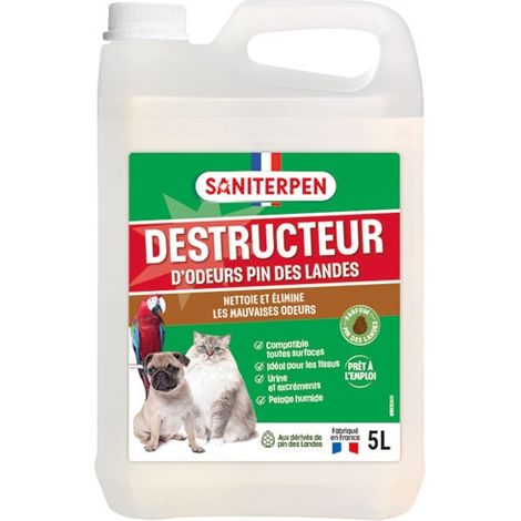 SANITERPEN - Destructeur d'odeurs pin des landes 5 L