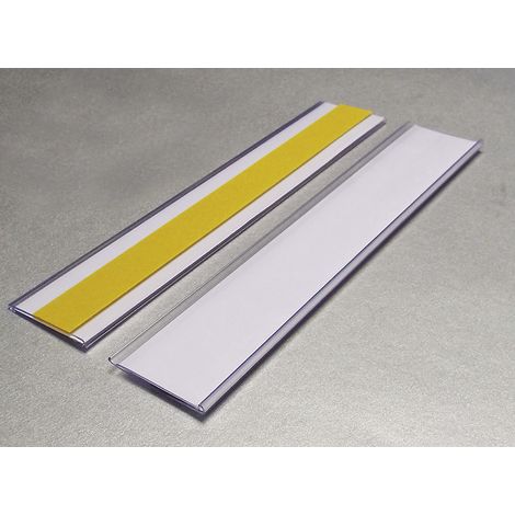 Porte-étiquettes - autocollants, lots de 50 - h x l 38 x 200 mm (1/2)