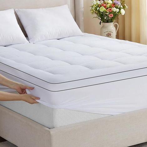 Surmatelas 160x200 cm sur-Matelas Microfibre 1000 g/m² 2 Personne (1/5)