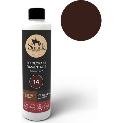 Peinture Cuir/Simili-Cuir (125ml, 14-CHOCOLAT) - SOFOLK - Entretien pour Siège et Volant de Voiture, Canapé, Chaussure (1/5)