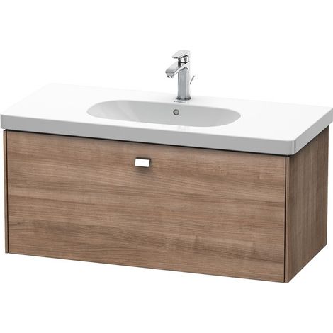 Duravit Brioso Vanity pensile a parete 102,0 x 46,9 cm, 1 cassetto, per lavabo D-Codice 034210, Colore (anteriore/corpo): Decorazione ciliegio ticinese, maniglia cromata - BR404701073