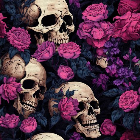 Tela decorativa para exteriores Oxford - Motivo de calavera I DX4631 (1/5)