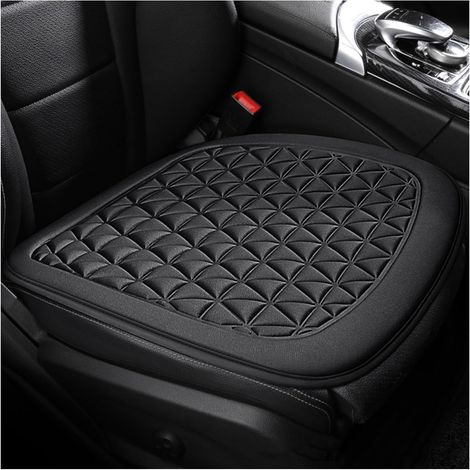 2 Pieces Soft Comfort Front Seat Protector, 3D Decompression Car Seat Cushion, Spandex Anti-Scratch Seat Cushion, Perfect for Most Vehicles (Black) (1/5)