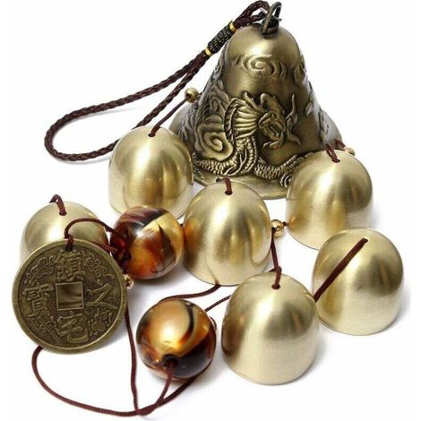 Carillon à vent en métal pour intérieur et extérieur, 40 cm - Carillon à vent en métal pour intérieur et extérieur, 40 cm (1/5)