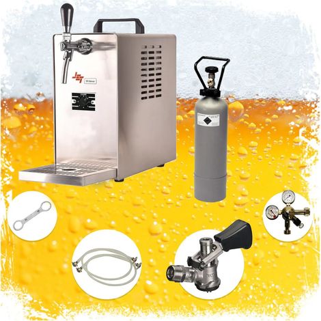Komplett Set - Zapfanlage mit Flach, Bierzapfanlage JET 30 Silver 40 L/h, Beerkules, Bierkühler, Bierspender (1/4)