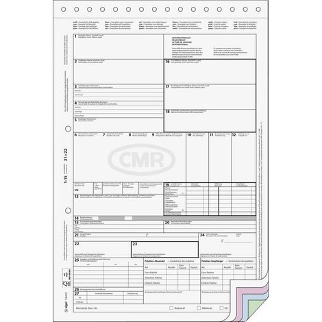 Sigel Formulaire de lettre de voiture FB490 DIN A4 (1/4)