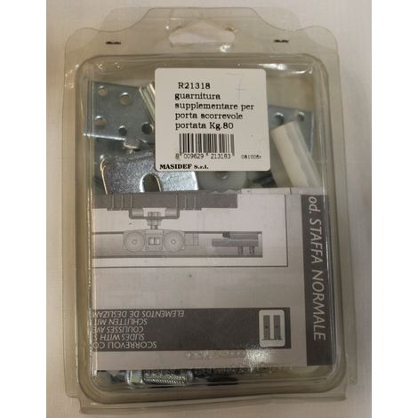 MASIDEF - R21318 - GUARNITURA SUPPLEMENTARE PER PORTE SCORREVOLI KG 80