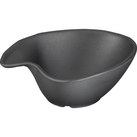 APS 83935 Bol ZEN, 14,5 x 12,5 cm, hauteur 5 cm, 0,2 litre, mélamine, noir, aspect pierre (1/4)