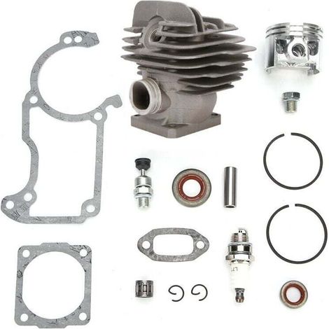 Kit de pistón de cilindro de 44,7 mm, piezas de repuesto Kompatibel mit motosierra Stihl 026 MS260 026PRO (1/4)