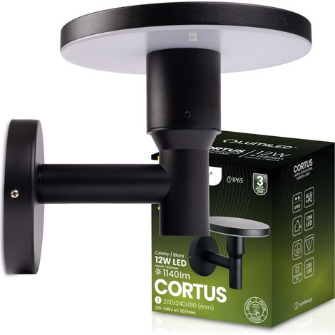 Lampada da giardino per esterni, lampada da parete per facciate, LED CCT, 12W, 3000-6500K, IP65, CORTUS LUMILED (1/5)