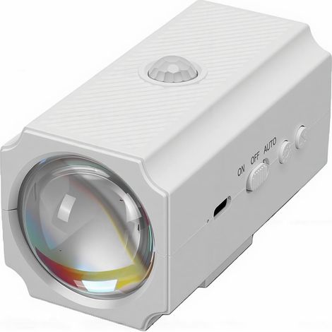 Veilleuse à Détecteur de Mouvement, Lampe Murale D'ambiance LED Magnétique à 7 Couleurs Changeantes avec 4 Réglages à intensité Variable et Batterie de 1500 MAh, pour Couloir, (1/5)