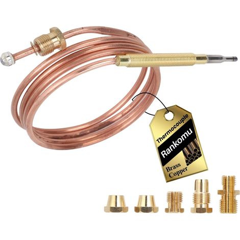 Thermocouple Universel 900mm, M6X0.75, 11/32-32UNS, pour Cuisinière à Gaz (1/5)