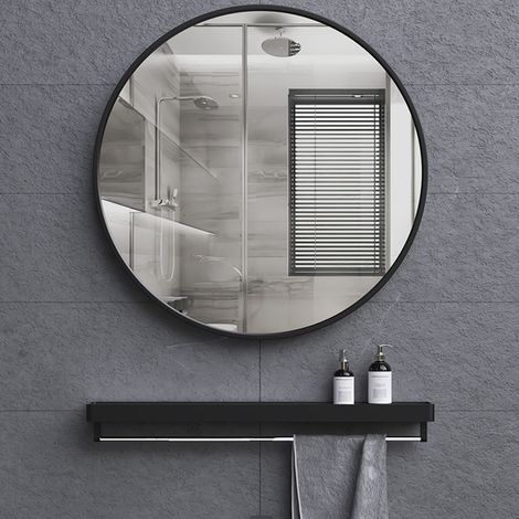 Trintion Round Mirror 50cm Circle Hanging Wall Mirror Home Decorative Wall Mounted Vanity Mirror for Bathroom Living Room (1/5)