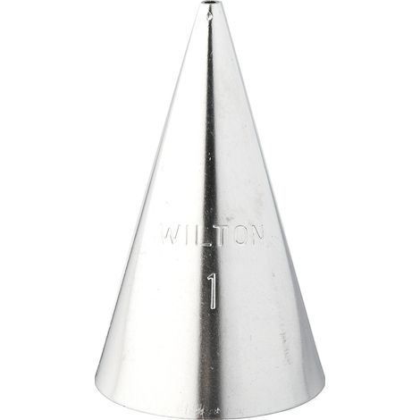 Wilton Beccucci in Acciaio Inox 1 Rotondo Cardato, Beccucci Sac a Poche, Piping Tip Riutilizzabile per Decorare Torte, Cupcake, Biscotti, Pasticcini