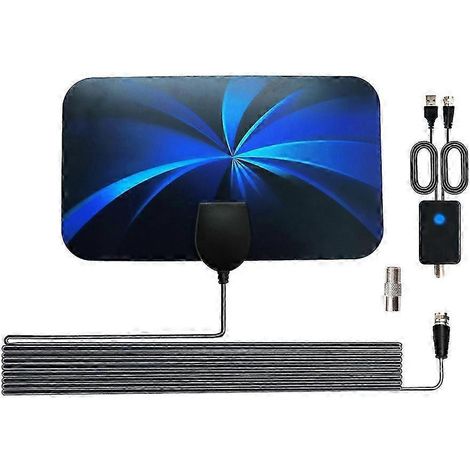 Antenne TV numérique haute définition, antenne TV numérique intérieure, mini antenne TV haute définition, antenne DVB-T2 ATSC, récepteur de signal (kns). (1/5)