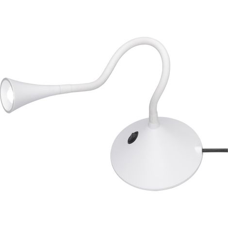 Lampe design, Lampe de bureau Viper Blanc en Plastique, TRIO (1/3)