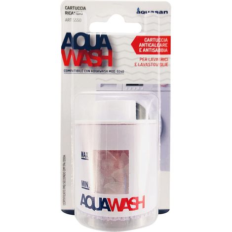 Aquasan Cartuccia Di Ricambio per Aquawash Filtro Anticalcare Evita Formazione di Calcare (1/4)