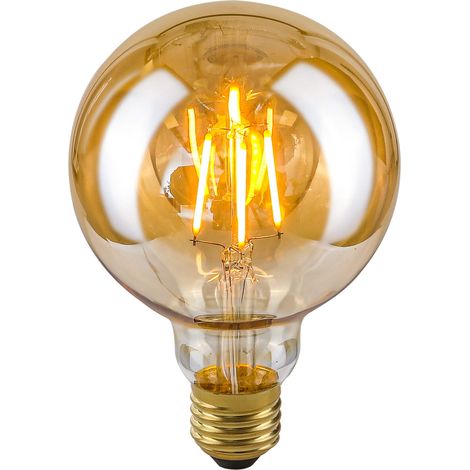 Bombilla LED E27 4W Bombilla Edison Italux Retro Cálida LDS-G95-A G95 (1/2)