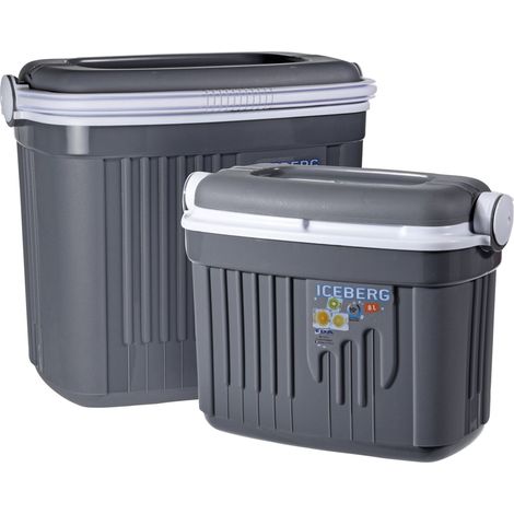 Set di 2 Frigo Box Portatili, Capacità 8L e 32L, Compatti, Isolanti e Pratici -Azzurro (1/4)