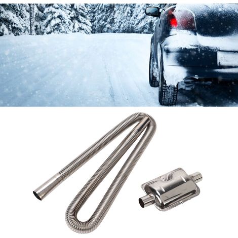 Auspuffrohr aus Edelstahl für Standheizung + Schalldämpfer, Dieselheizungszubehör, 120 cm verlängertes und verstärktes Auspuffrohr (1/5)
