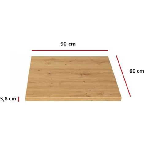 Küchen Arbeitsplatte 90 cm 38 mm Küchenzeile Küchenblock Eiche Artisan Eko Stilo (1/4)