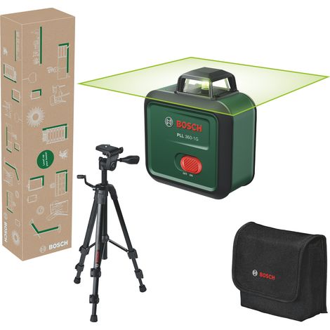 Set laser di linea PLL 360-1G Bosch, 1 batteria ricaricabile BA 3,6V 2,0Ah incl. treppiede