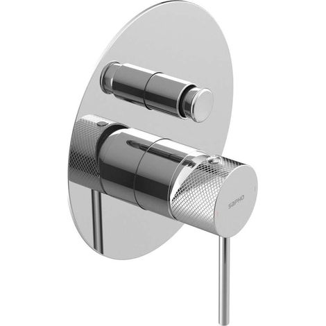 Sapho Ultrasan - Unterputzarmatur für 2 Verbraucher, mit Einbaukörper, Chrom UT042V (1/2)