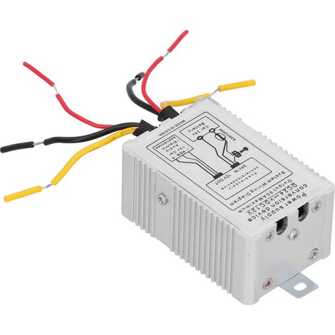 Convertisseur de tension DC24V vers 12V 5A 60W Argent pour applications automobiles, marines, solaires et éoliennes (1/5)