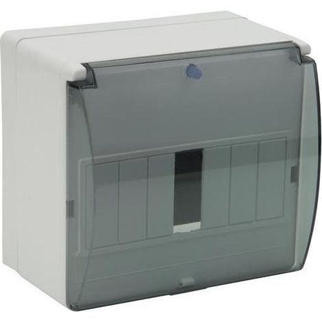 Tableau de distribution en saillie RM 7 (N+PE) avec verre 1x7 (1/2)