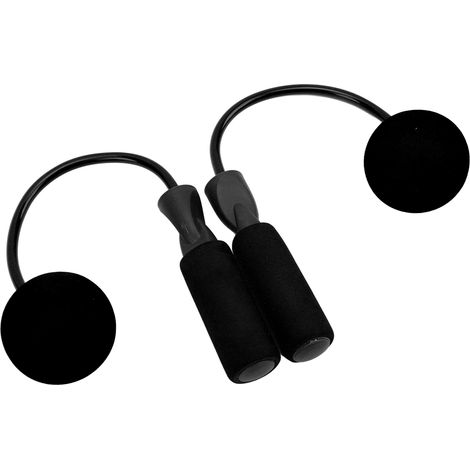 Corde à sauter sans fil fitness sport entraînement brûle-graisse corde sautoir sans corde pour hommes femmes enfants noir (1/5)