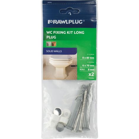 Rawlplug R-S1-WCB-F 67 486 WC Fixing Kit Long Plug RAW67486 (1/5)
