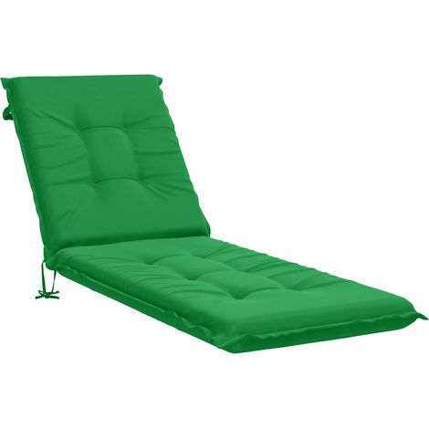 Sunlounger Cushion GEMERT 100% Polyester Green 190 x 60 x 9 cm vidaXL (1/5)
