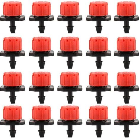 100 Pcs Goutteur Irrigation 16mm Arrosage Goutte à Goutte Réglable Goutte à Goutte Micro Automatique pour Plante Serre Pelouse (1/5)