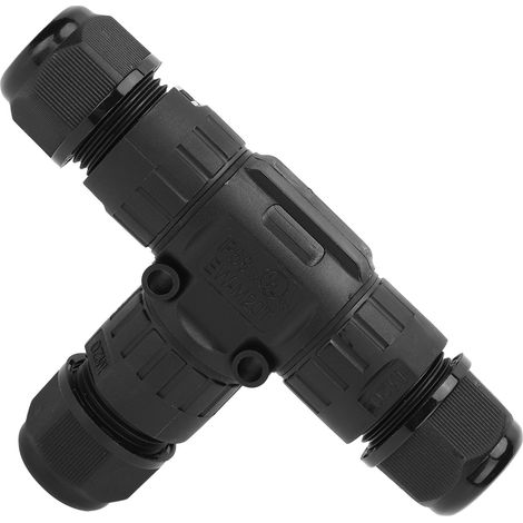 Connecteur étanche pour câble électronique extérieur, 3 broches, IP68, M20T-3P, 9-12 mm (1/5)