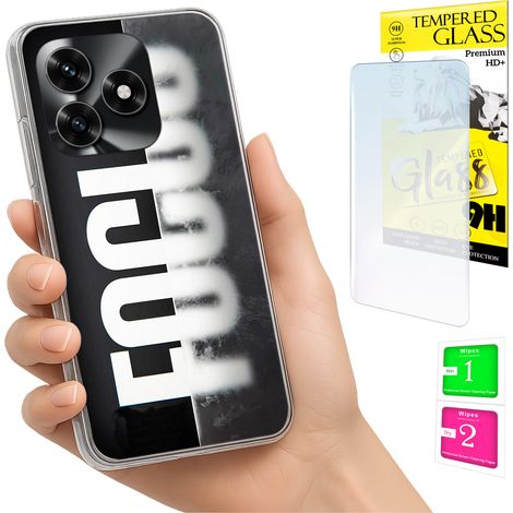 Custodia per Honor X5C Plus / X5C 4G con cover fotografica e vetro temperato 9H. (1/5)