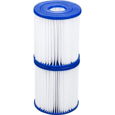 Lot de 2 cartouches filtrantes Type I, filtres de rechange compatible avec spas gonflables Bestway bain à remous chauffant