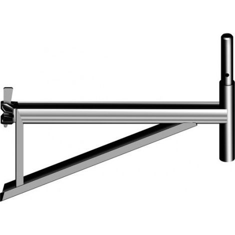 Layher – Console universel à clavette pour échafaudage multidirectionnel – Charge maximale 200 dsN/m² – Accessoire pour chantiers humides
