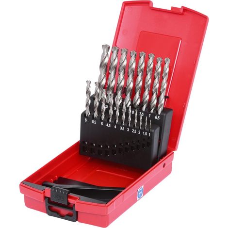 KS Tools HSS-G Spiralbohrer-Satz, Kunststoffkassette, 19-tlg 1-10mm - 330.2620 (1/4)