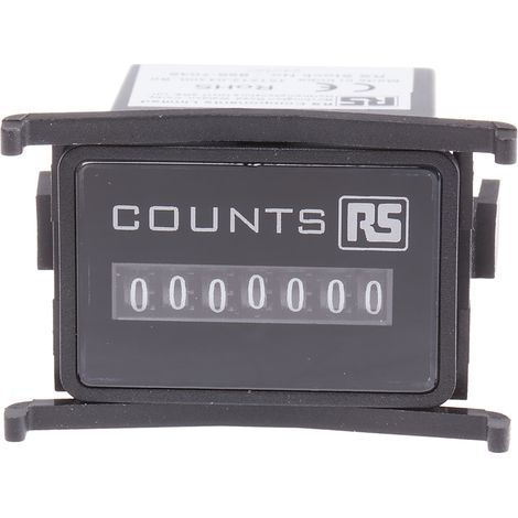 Compteur RS PRO Impulsion 24 V c.c. Numérique 7 digits ( Prix pour 1 ) (1/3)