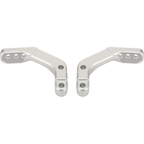 Universal 28mm handguard bracket for motorcycles / CNC machined silver-white aluminum handlebar end cap, for off-road vehicles--DTEKGAZ