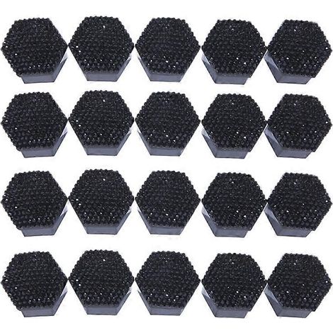 20 Stück Radmutternkappen, 17/19/21 mm, Nabenschraubenabdeckungen, Felgenverzierung, Innendurchmesser 19 mm, schwarz.