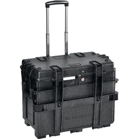 Facom – Boîte à outils en polypropylène 581 x 455 x 381mm – 2 compartiments – Roues pour transport facile – Pour professionnels (1/2)
